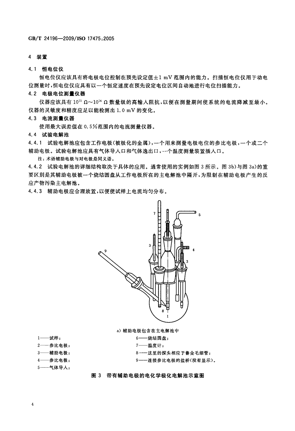 GBT 24196-2009 金屬和合金的腐蝕 電化學試驗方法 恒電位和動電位極化測量導則-7.png